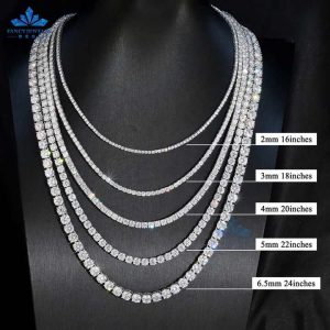Moissanite Diamond Necklace Moissanite Tennis Necklace