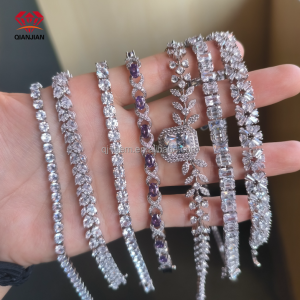925 Silver Moissanite Tennis Bracelet