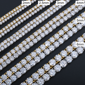 Moissanite and Diamond Tennis Bracelet for Women and Men