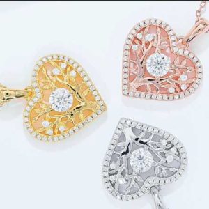 Moissanite Chain Round Jewelry 0.78ct Diamond Pendant